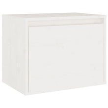 Wandkast 45X30X35 Cm Massief Grenenhout 1 Wit
