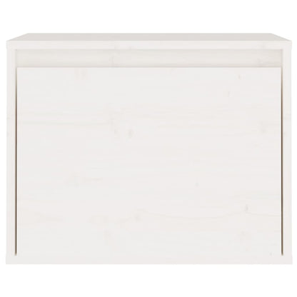 Wandkast 45X30X35 Cm Massief Grenenhout 1 Wit