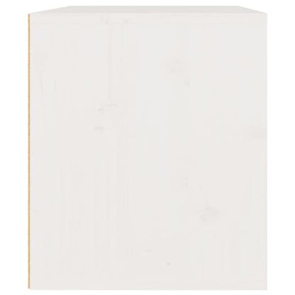 Wandkast 45X30X35 Cm Massief Grenenhout 1 Wit