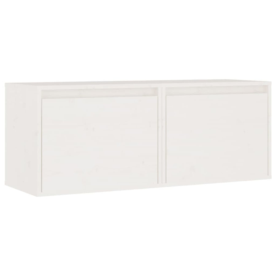 Wandkasten 45X30X35 Cm Massief Grenenhout 2 Wit