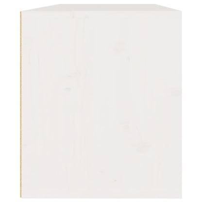 Wandkasten 45X30X35 Cm Massief Grenenhout 2 Wit
