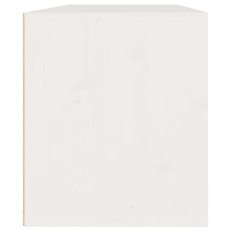 Wandkasten 45X30X35 Cm Massief Grenenhout 2 Wit