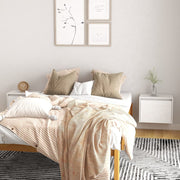 Wandkasten 2 st 45x30x35 cm massief grenenhout wit