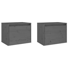Wandkasten 45X30X35 Cm Massief Grenenhout 2 Grijs