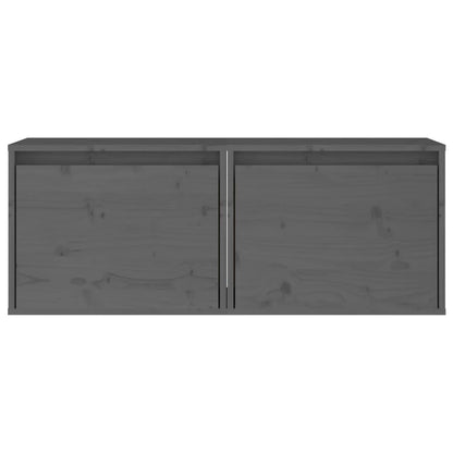Wandkasten 45X30X35 Cm Massief Grenenhout 2 Grijs