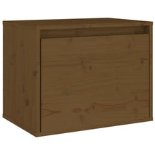 Wandkast 45X30X35 Cm Massief Grenenhout 1 Honingbruin