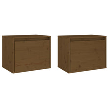 Wandkasten 45X30X35 Cm Massief Grenenhout 2 Honingbruin