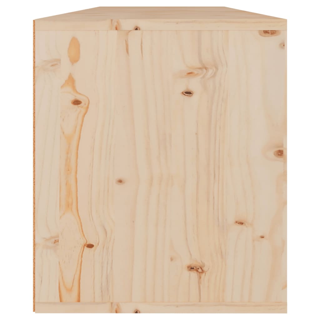 Wandkasten 2 St 60X30X35 Cm Massief Grenenhout