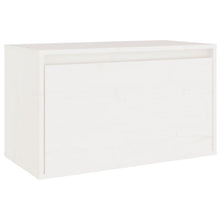 Wandkast 60X30X35 Cm Massief Grenenhout 1 Wit