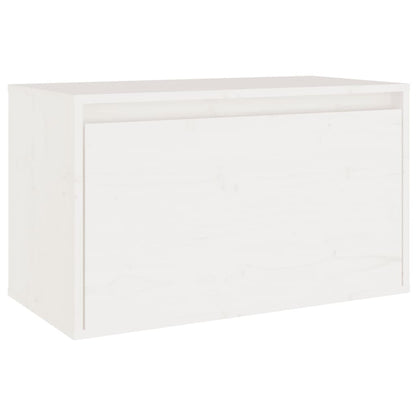 Wandkast 60X30X35 Cm Massief Grenenhout 1 Wit