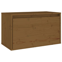 Wandkast 60X30X35 Cm Massief Grenenhout 1 Honingbruin