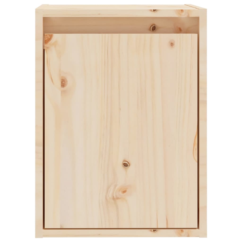 Wandkast 30X30X40 Cm Massief Grenenhout 1 Naturel