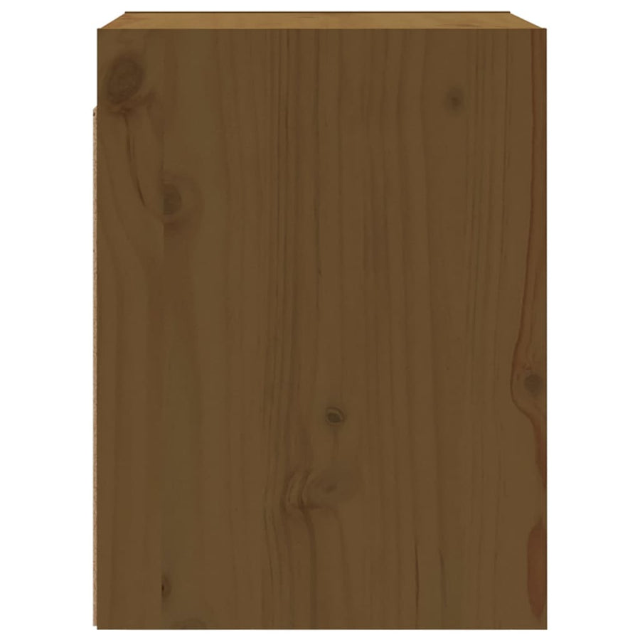 Wandkasten 2 st 30x30x40 cm massief grenenhout honingbruin 2 Honingbruin