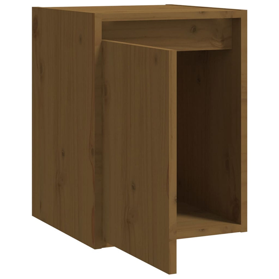 Wandkasten 2 st 30x30x40 cm massief grenenhout honingbruin 2 Honingbruin
