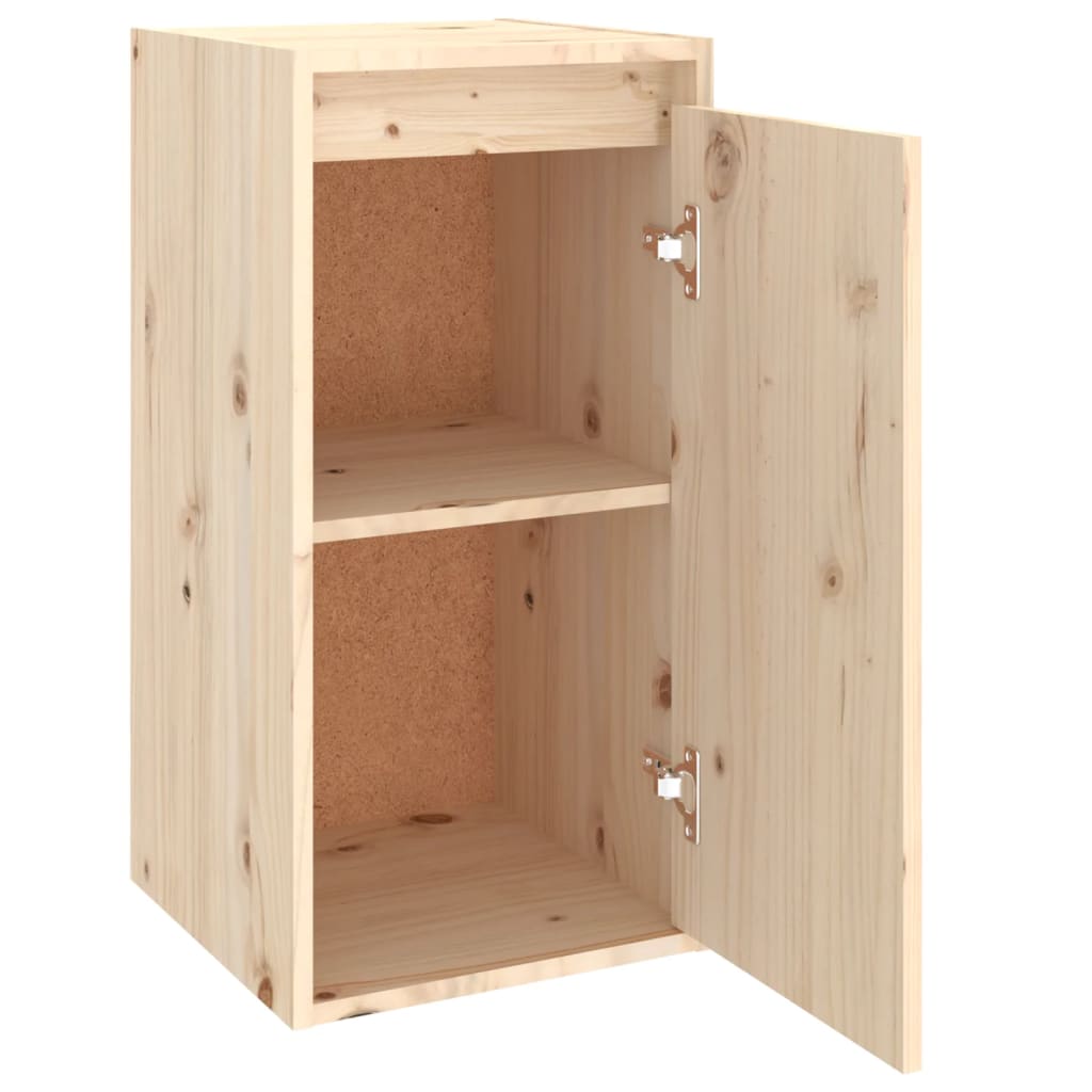 Wandkast 30x30x60 cm massief grenenhout 1 Naturel