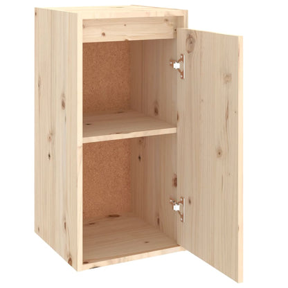 Wandkast 30x30x60 cm massief grenenhout 1 Naturel