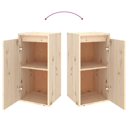 Wandkast 30x30x60 cm massief grenenhout 1 Naturel