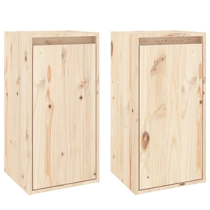 Wandkasten 30X30X60 Cm Massief Grenenhout 2 Naturel
