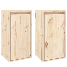 Wandkasten 2 St 30X30X60 Cm Massief Grenenhout
