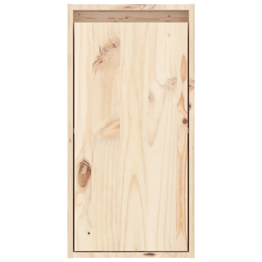 Wandkasten 2 St 30X30X60 Cm Massief Grenenhout