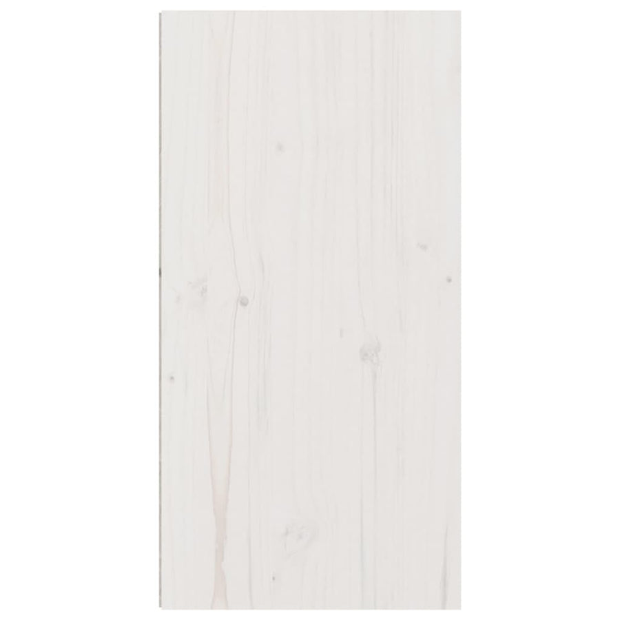 Wandkast 30x30x60 cm massief grenenhout wit 1 Wit