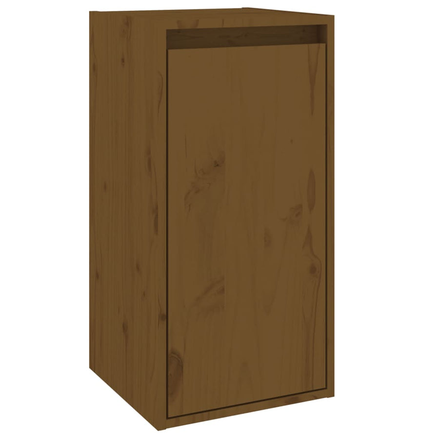 Wandkast 30x30x60 cm massief grenenhout honingbruin 1 Honingbruin