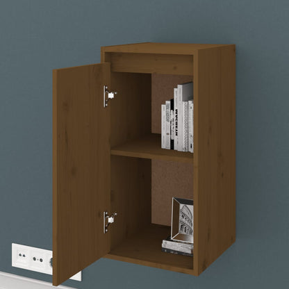 Wandkast 30x30x60 cm massief grenenhout honingbruin 1 Honingbruin