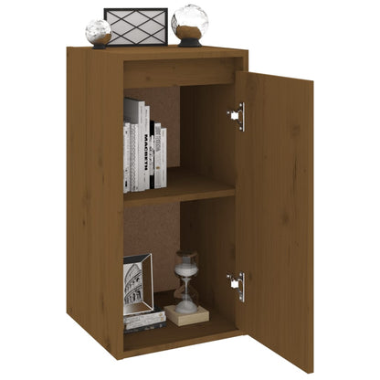 Wandkast 30x30x60 cm massief grenenhout honingbruin 1 Honingbruin