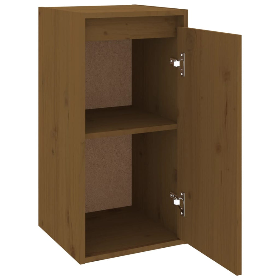 Wandkast 30x30x60 cm massief grenenhout honingbruin 1 Honingbruin