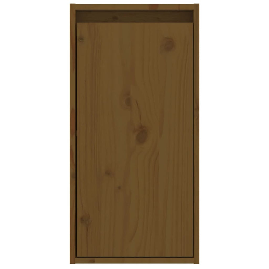 Wandkasten 2 st 30x30x60 cm massief grenenhout honingbruin 2 Honingbruin