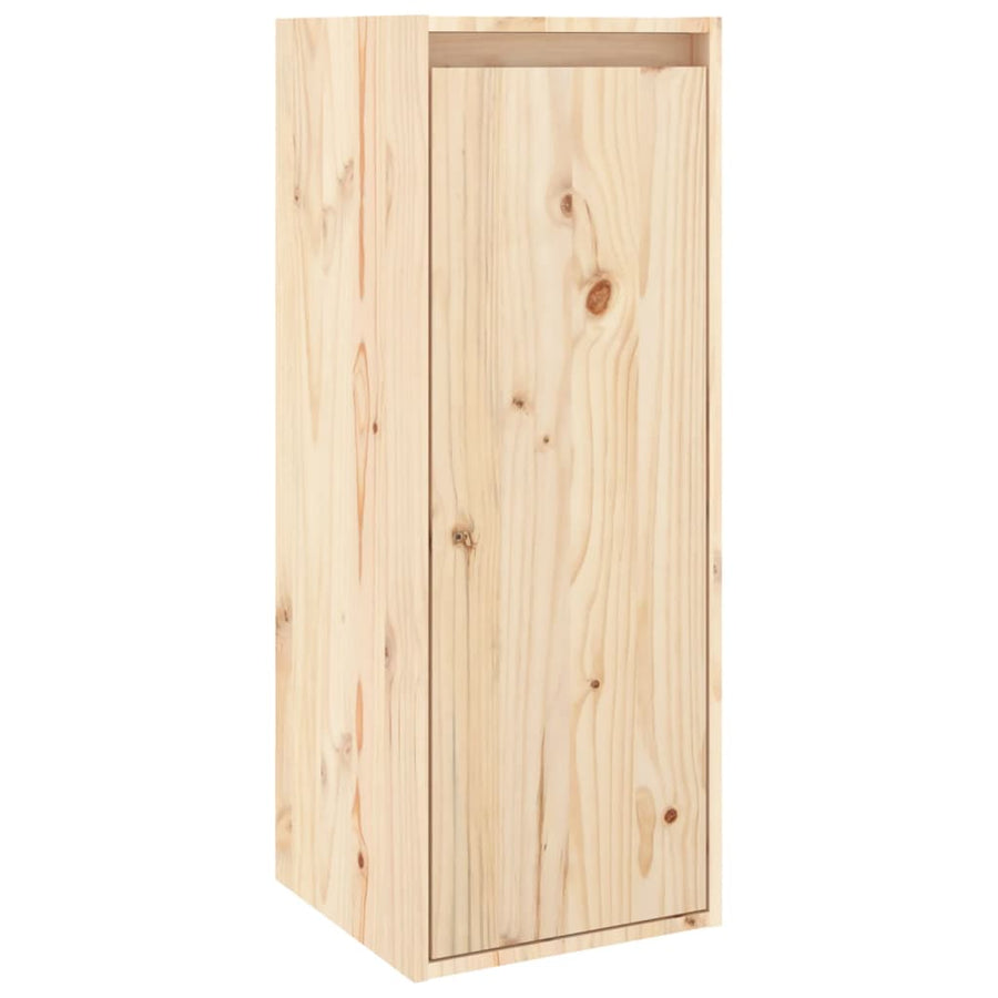 Wandkast 30X30X80 Cm Massief Grenenhout 1 Naturel