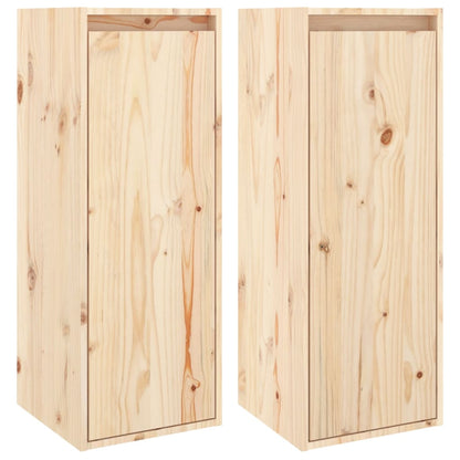 Wandkasten 30X30X80 Cm Massief Grenenhout 2 Naturel