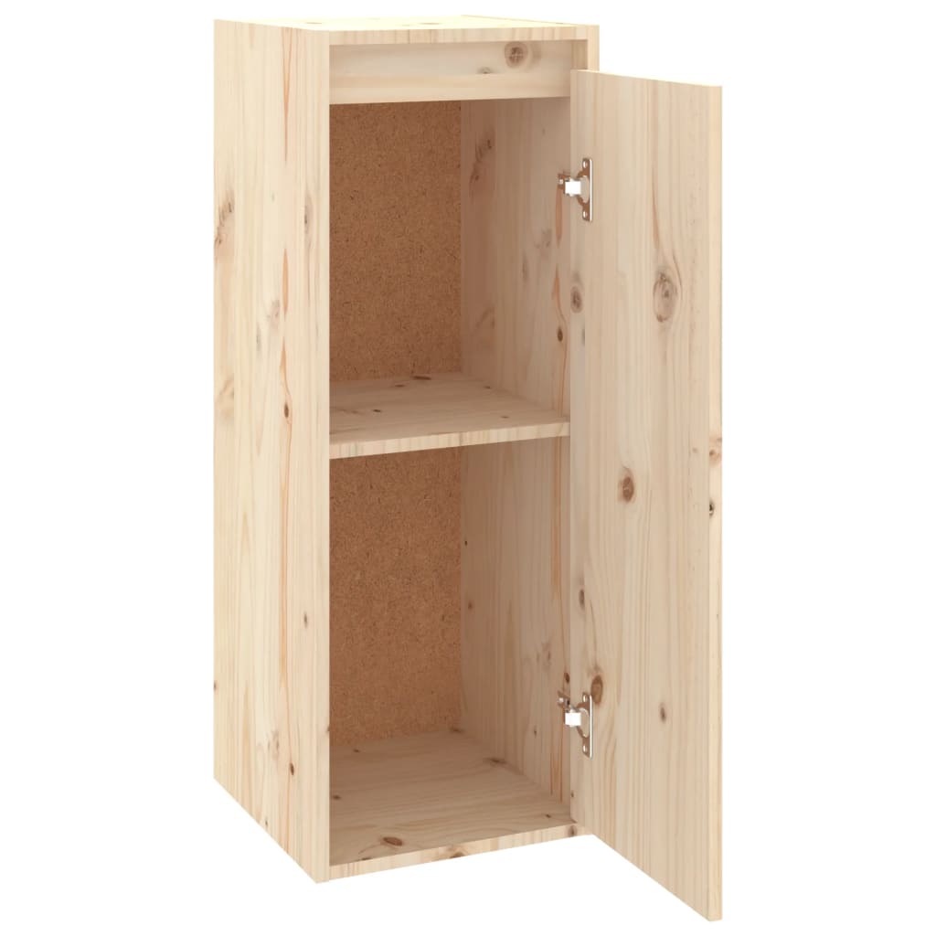 Wandkasten 30X30X80 Cm Massief Grenenhout 2 Naturel