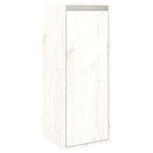 Wandkast 30X30X80 Cm Massief Grenenhout 1 Wit
