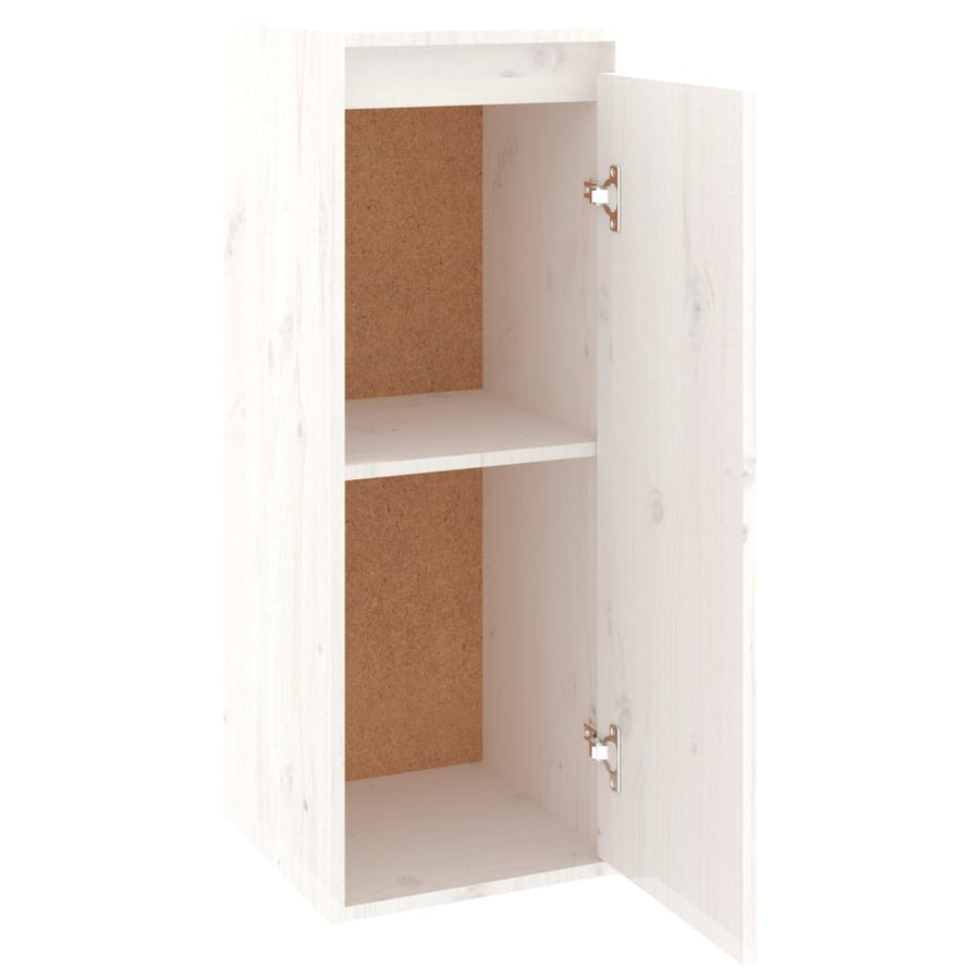Wandkasten 30X30X80 Cm Massief Grenenhout 2 Wit