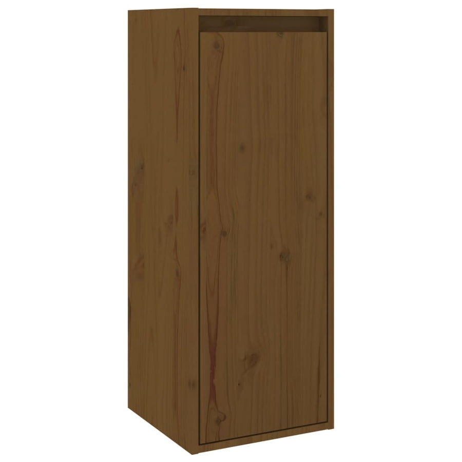 Wandkasten 30X30X80 Cm Massief Grenenhout 2 Honingbruin