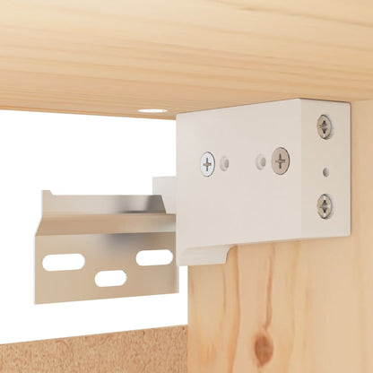 Wandkasten 30X30X100 Cm Massief Grenenhout 2 Naturel