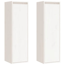 Wandkasten 30X30X100 Cm Massief Grenenhout 2 Wit