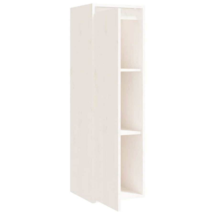 Wandkasten 30X30X100 Cm Massief Grenenhout 2 Wit