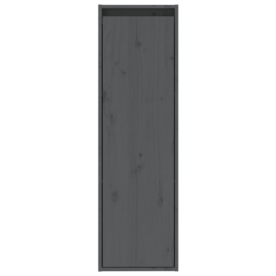 Wandkasten 30X30X100 Cm Massief Grenenhout 2 Grijs