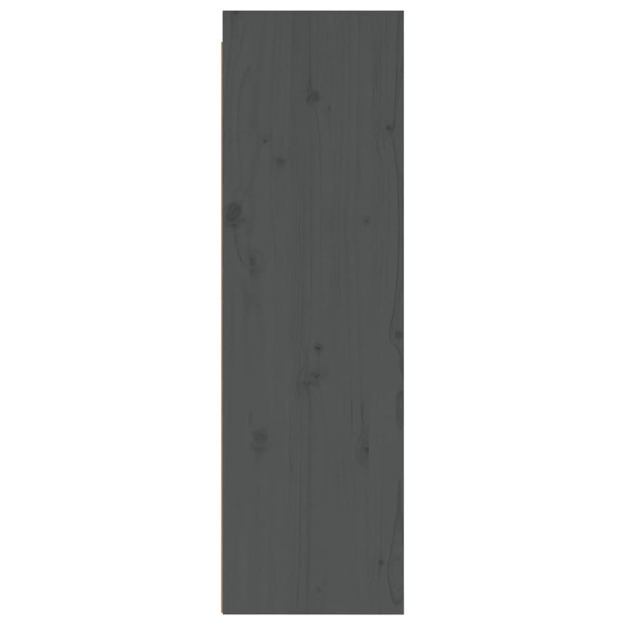 Wandkasten 30X30X100 Cm Massief Grenenhout 2 Grijs