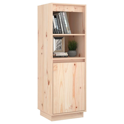 Hoge Kast 37X34X0 Cm Massief Grenenhout Naturel