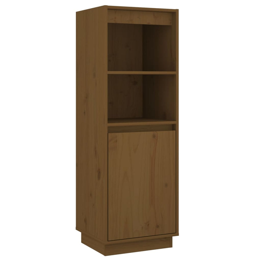 Hoge kast 37x34x110 cm massief grenenhout honingbruin Honingbruin