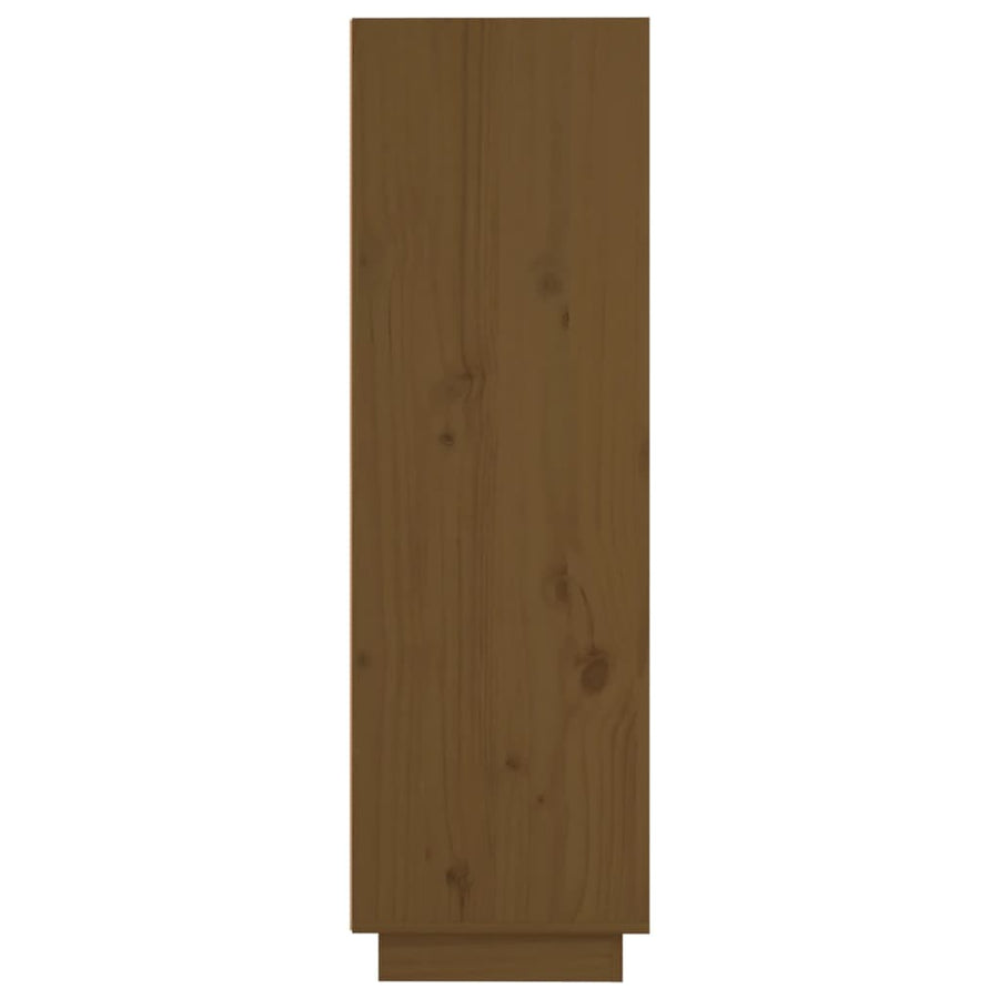 Hoge kast 37x34x110 cm massief grenenhout honingbruin Honingbruin