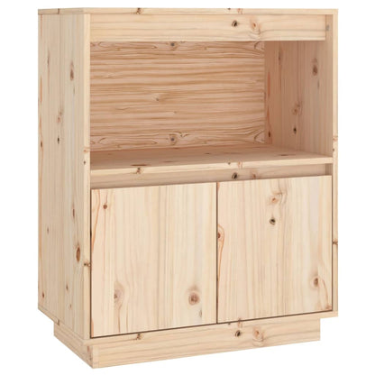 Dressoir 60X34X75 Cm Massief Grenenhout Naturel