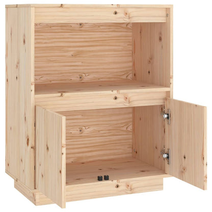 Dressoir 60X34X75 Cm Massief Grenenhout Naturel