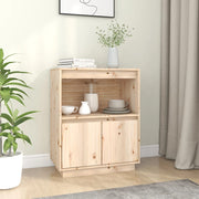 Dressoir 60x34x75 cm massief grenenhout wandmontage
