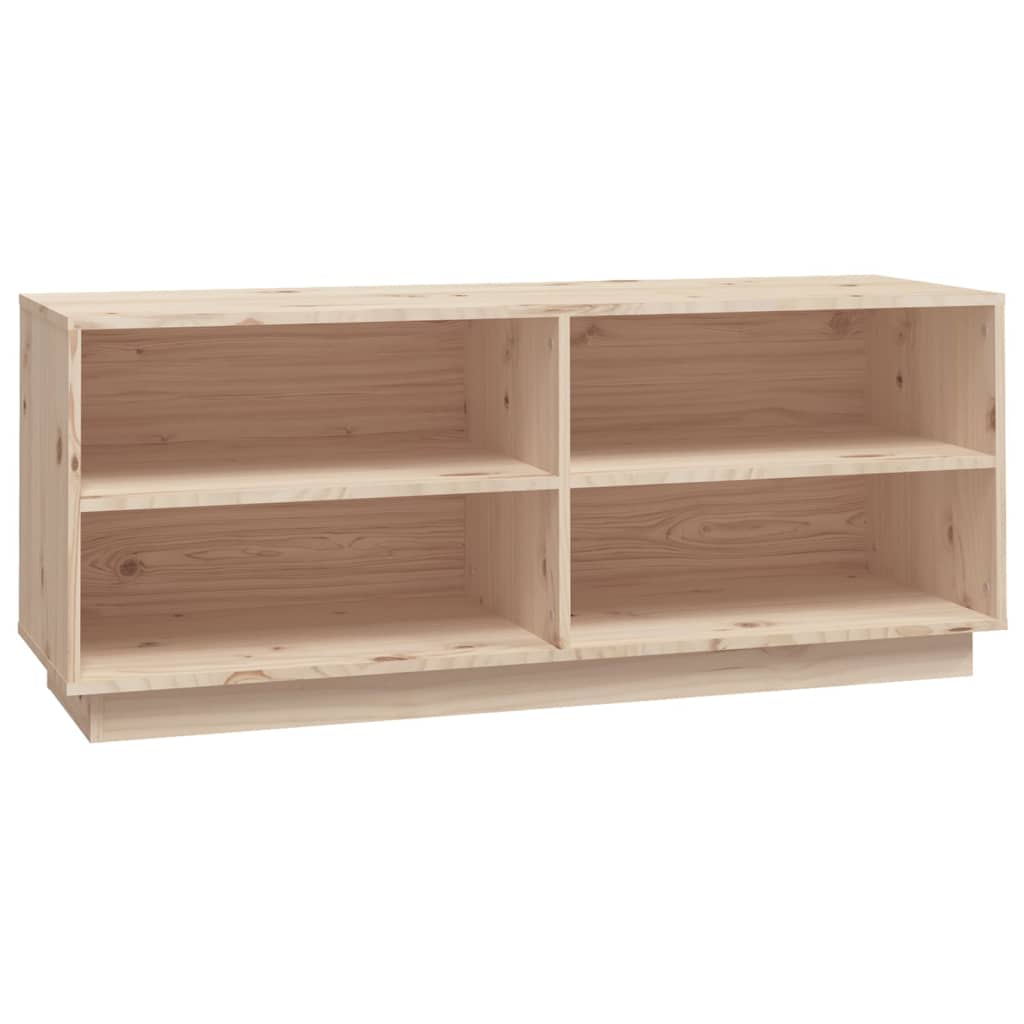 Schoenenkast 110X34X45 Cm Massief Grenenhout Naturel