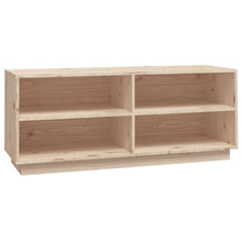 Schoenenkast 110X34X45 Cm Massief Grenenhout Naturel