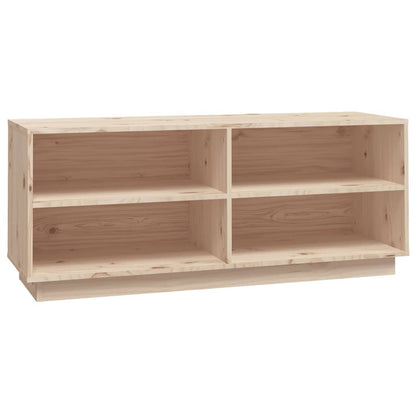 Schoenenkast 110X34X45 Cm Massief Grenenhout Naturel